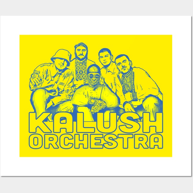 Kalush Orchestra Ukrainian Band Wall Art by Leon Star Shop